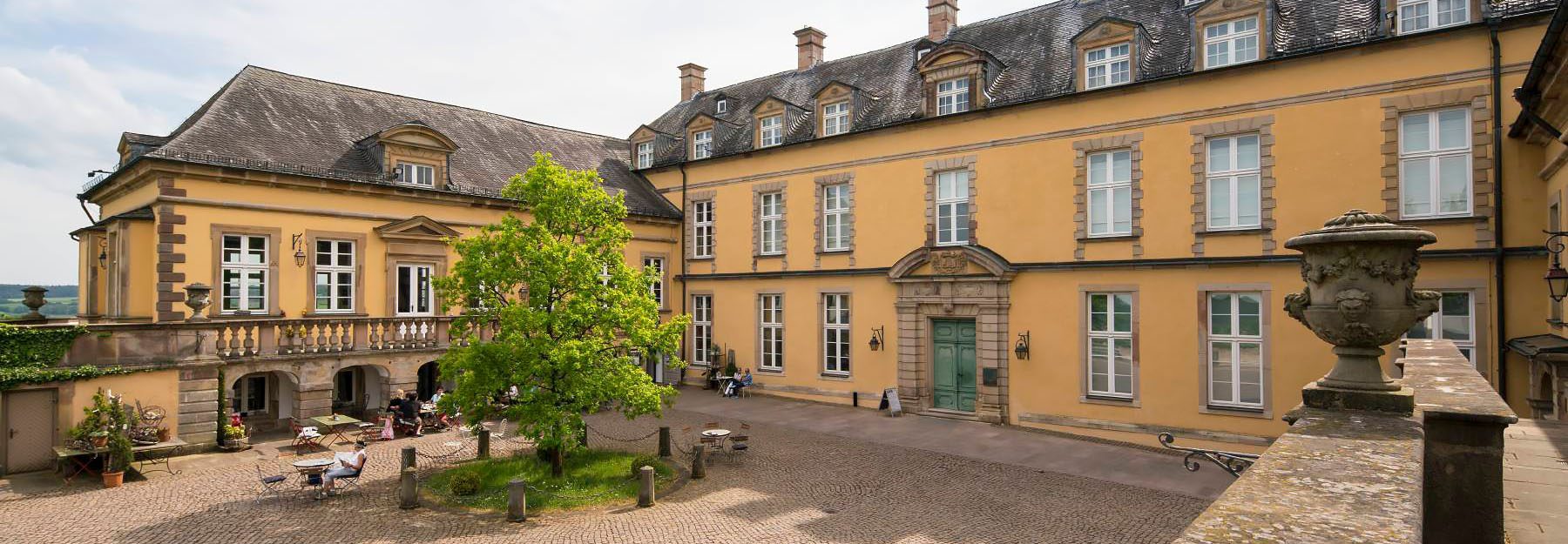 Innenhof Schloss Friedrichstein in Bad Wildungen